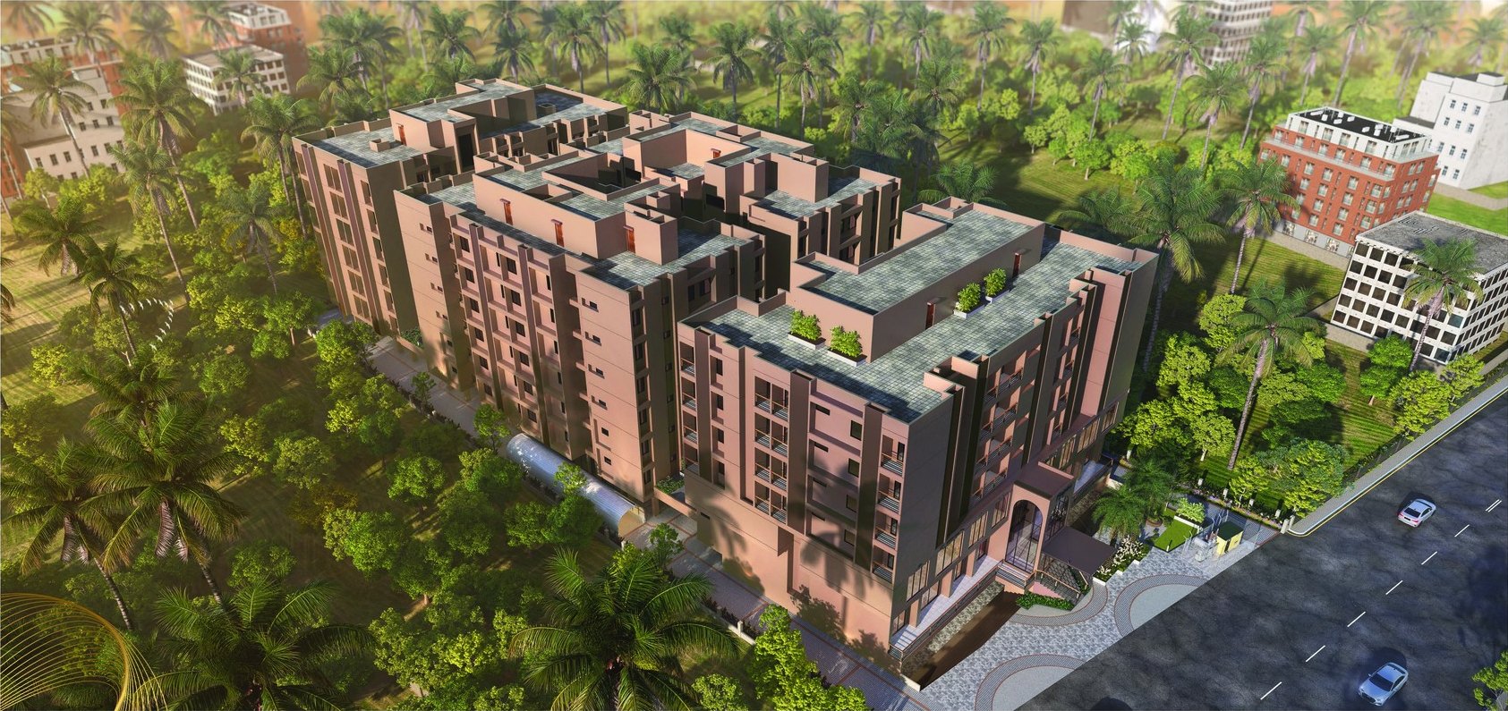 Kopou Apartments — aerial view