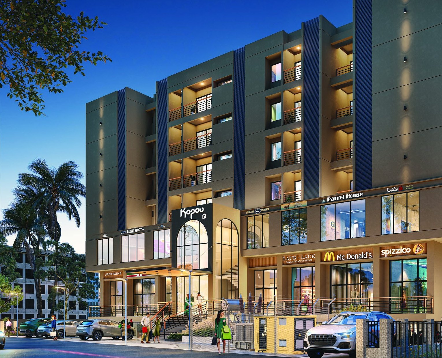 Kopou Apartments — side view